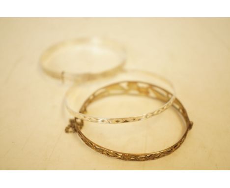 3 Silver bangle 