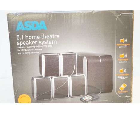 Home theatre speaker system appears to be unused 