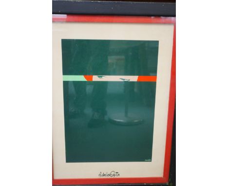 AMELETO DALLA COSTA framed coloured print on paper 