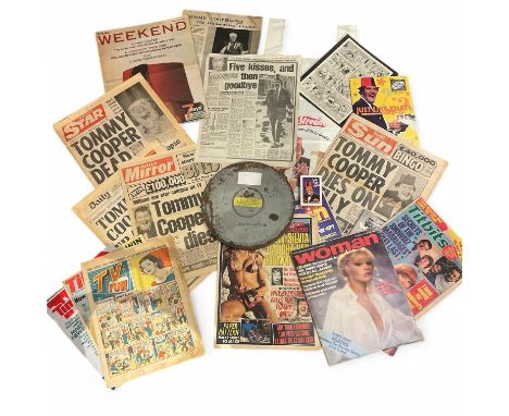 Tommy Cooper ‘Mr Therm’ Film Reel & Memorabilia Collection  Rare Promotional Film, Historic Newspapers, Magazines & More  A f