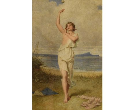 Edward Radford ARWS (1831-1920) "Nausicaa" Indistinctly signed and dated, watercolour, 40cm by 25.5cmExhibited: Chicago Exhib