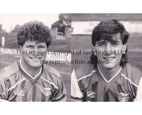DONCASTER ROVERS    Twelve 4" X 3" black &amp; white Press portrait photographs for the 1980's.    Good