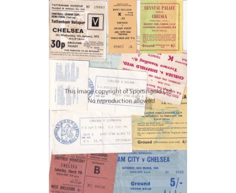 CHELSEA    Eleven Chelsea tickets - 4 Home Southampton v Crystal Palace (FAC Semi Final) 1975/76, Liverpool (FAC) 1977/78 , F