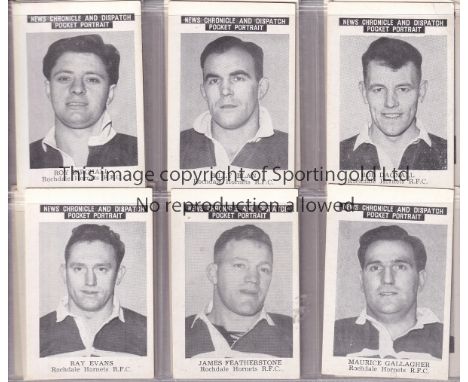RUGBY LEAGUE   Collection of Rugby League players pocket portrait cards issued by News Chronicle and Daily Dispatch in the mi