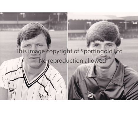 PORT VALE   Sixteen 4" X 3" black &amp; white Press portrait photographs for the 1980's.    Good