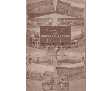 ARSENAL - TOTTENHAM 1938    Football League Jubilee match programme, Arsenal v Tottenham, 0/8/1938, score noted Spurs winning