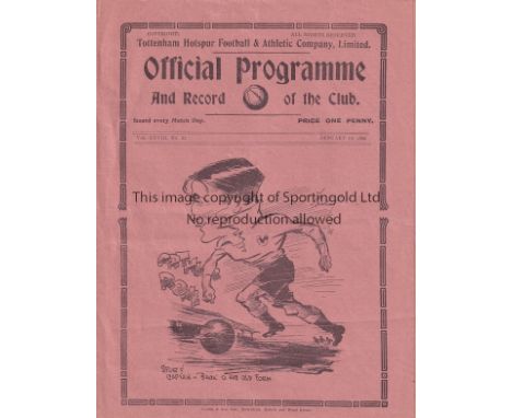 TOTTENHAM - SHEF UTD 1936   Tottenham home programme v Sheffield United, 18/1/1936, slight fold, no writing.  Good