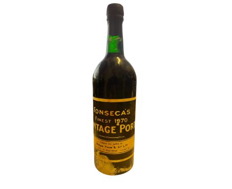 Fonseca's Finest 1970 Vintage Port. Shipped and bottled by Morgan Furze &amp; Co Ltd