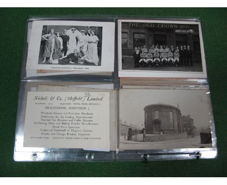 Sheffield Postcode S3, Twenty Four Early XX Century and Later Picture Postcards, business cards, leaflet, relating to Smithfi