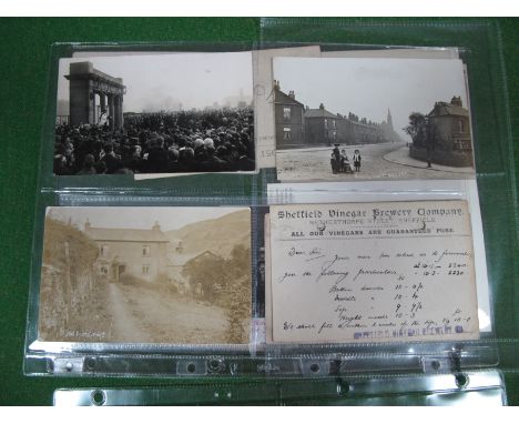 Sheffield Postcode S3, Twenty Two Early XX Century and Later Picture Postcards, photo, election card, Joker playing card, amo
