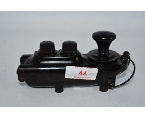 A Bakelite World War 2 British Army Morse code key.