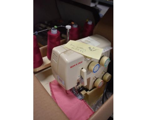 A Riccar RL 924DR overlocker, with instruction Manual.