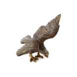 WIENER BRONZE Adler, 1 Kralle fehlt, L 12 cm