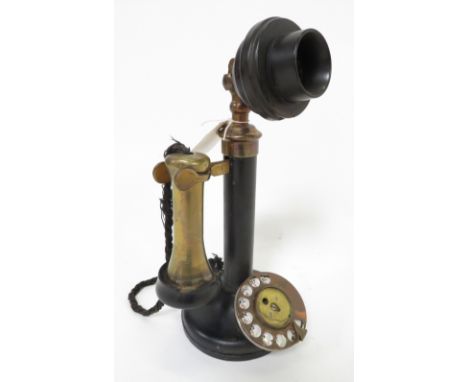 A candlestick telephone No 150, 30cm high
