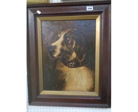 F G Wright, Oil on Canvas of a Hunting hound, Oak Framed, 39 x 29cm Condition – Good Overall