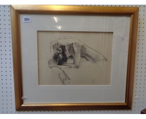 Alan Ferebee, Print of a Young Nude woman, 32 x 24cm Condition – Good Overall 