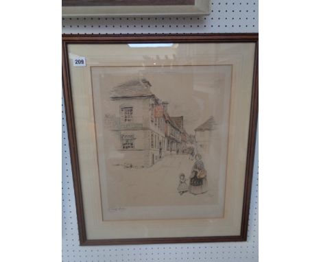 Cecil Aldin, Print depicting The Spread Eagle Inn, Midhurst,Signed in Pencil, 44 x 37cm Condition – Good Overall 