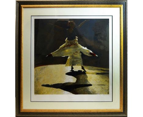 Robert Heindel - "Shadows", signed in pencil, limited edition colour photo silkscreen, numbered 112/135, published by The Obs