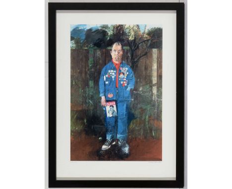 Peter Blake (b.1932) - "Self Portrait with Badges", signed and editioned to the margins, 105/150, giclee print, 68 x 45cms, i