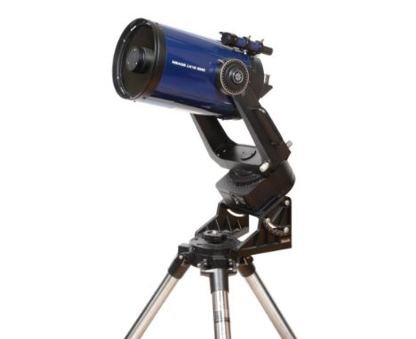 Meade LX10 Schmidt-Cassegrain Telescope 8'' mirror and 2000mm focal length, on tripod with equatorial mount, eyepieces and ot