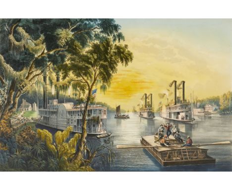 Frances "Fanny" Flora Bond Palmer (American, 1812-1876) for Currier and Ives, United States. Hand-colored lithograph titled "