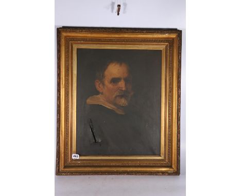 19th Century School,&nbsp; Portrait of a gentleman,&nbsp; Unsigned oil on canvas 50cm x 40cm 