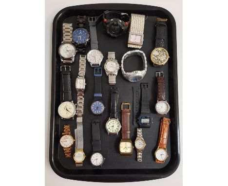 SELECTION OF LADIES AND GENTLEMEN'S WRISTWATCHESincluding Skagen, Benyar, Sector 250, Guess, Blenheim London, Fossil, Swatch,