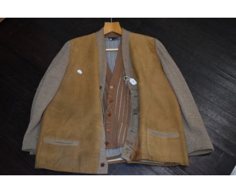 A gents vintage jacket and waistcoat.