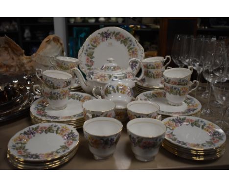 A part diner service by Paragon in the 'Country lane' design, tea pot , cups and saucers and more.