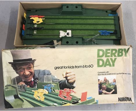 A boxed early 1970's Aurora, Derby Day racing game, endorsed by Sid James.  