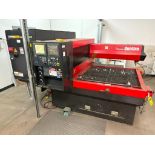 Amada AF2000E 2,000-Watt CO2 Laser, 4'x4' Table, Fanuc Series 16i-L Controls, KK Model HCV7 Cooler,