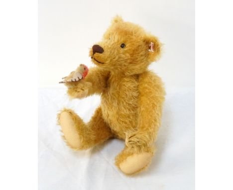 STEIFF 'ROMANCE' TEDDY BEAR dated 2006, with jointed limbs and small bird on one arm, limited edition number 1478 of 2006, 24