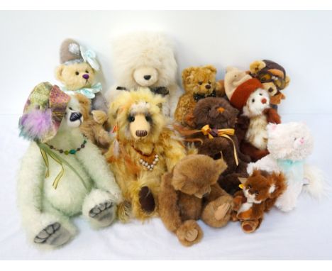 SELECTION OF TEDDY BEARSincluding Lea, Wisdom Bears, Gund, Charlie Bears, History Bear Collection, The Peruvian  Collection, 