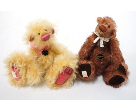 TWO DEAN'S RAG BOOK CO. LIMITED EDITION TEDDY BEARScomprising Kookie - No.50 of 50; and Rhubarb - No.1 of 40 (2)