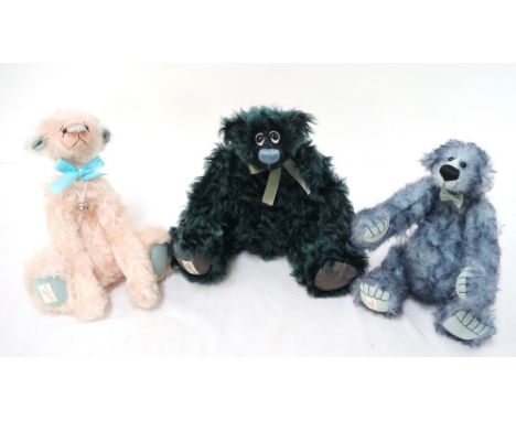 THREE DEAN'S RAG BOOK CO. LIMITED EDITION TEDDY BEARScomprising Petrel - No.18 of 20; Fitzgerald - No.3 of 20; and Lupin - No