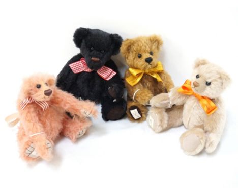 FOUR DEAN'S RAG BOOK CO. TEDDY BEARSincluding limited editions, comprising Hogarth - 2007 membership bear; Hereward - 2014 me