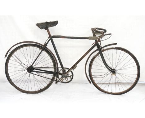 VINTAGE 'RALEIGH' RACING BICYCLEwith 'Lycetts' seat, the bicycle size 94cm high x 172cm long
