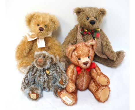 FOUR DEAN'S RAG BOOK CO. TEDDY BEARSincluding limited editions, comprising Hamilton - 2011 membership bear; Hogan - 2013 memb