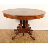 Von Zengen Kunstauktionen | Art, Antiques, Collectibles RUNDER TISCH, Mahagoni, ausziehbar, H 75, Dm 121 bzw. L 160