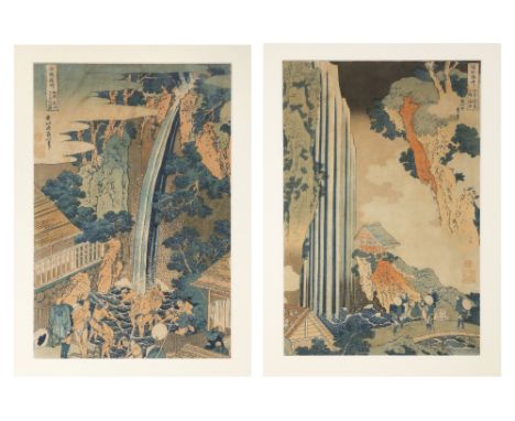 KATSUSHIKA HOKUSAI (1760-1849) EDO PERIOD, C. 1827-1832 Two Japanese woodblock prints by Hokusai, the first entitled Soshu Oy