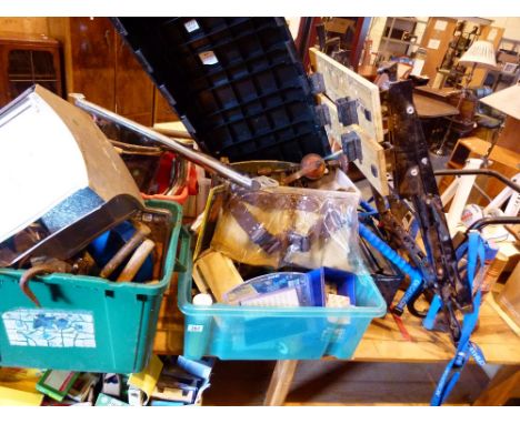 Large quantity of of mixed tools and associated equipment