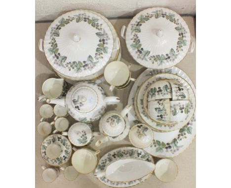 A collection of Royal Worcester bone china dinner and tea ware in the 'Lavinia' pattern, approximately 54 pieces.