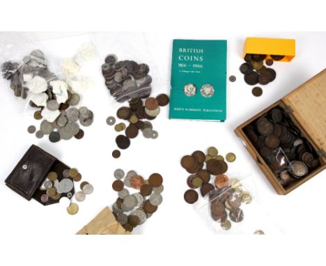 A large collection of coins, primarily British as taken from circulation, including 18th-20th C copper and approximately £20 