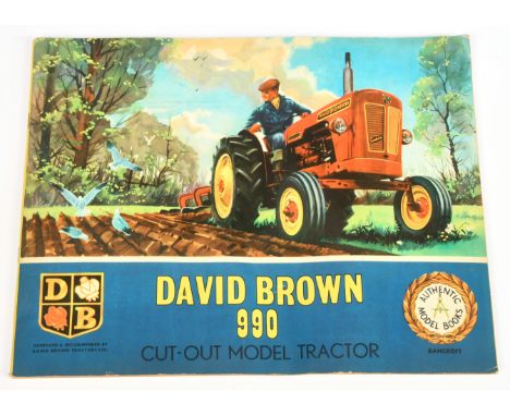 &nbsp;Authentic Model Books David Brown 990 Tractor - Un-assembled colour book Pages can be put together to create a model tr