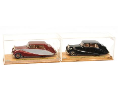 FYP Creations 1/43rd scale - a pair of Rolls Royce Silver Wraith models, touring limousine by Hooper (1) 1954, maroon and sil