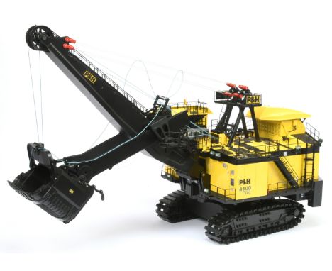 1/50th scale Komatsu P&amp;H 4100 XPC Tracked Excavator - yellow &amp; black - appears generally Excellent but not checked fo