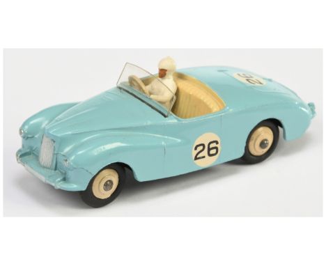 Dinky 107 Sunbeam Alpine - light blue body, cream interior, white driver, cream ridged hubs, smooth tyres - Excellent Plus un