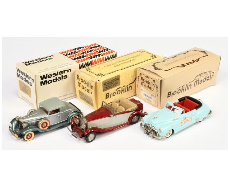 Brooklin &amp; Western Models Group to include - WMS 8 Rolls Royce Phantom, BRK 6 Packard Light 8 and Brk 45X Buick Roadmaste