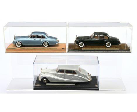 FYP Creations 1/43rd scale - a group of Rolls Royce models (1) Silver Cloud III "Flying Spur" by Mulliner / Park Ward, blue, 