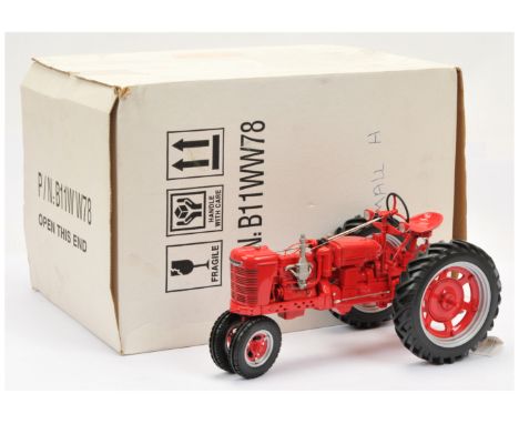 Franklin Mint 1/12th scale Farmall Tractor - finished in red, silver, black - overall condition appears to be generally Mint,